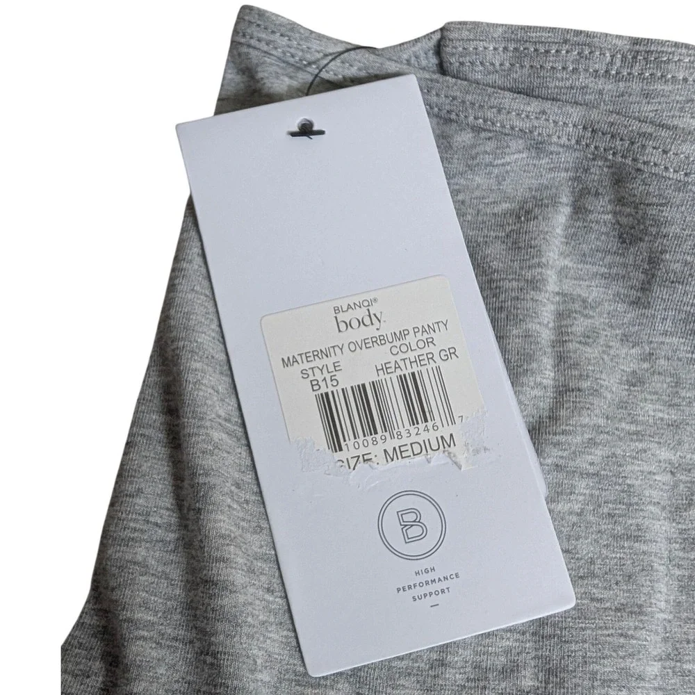 Blanqi Body Maternity Overbump Panty Heather Grey B15 Medium NWT